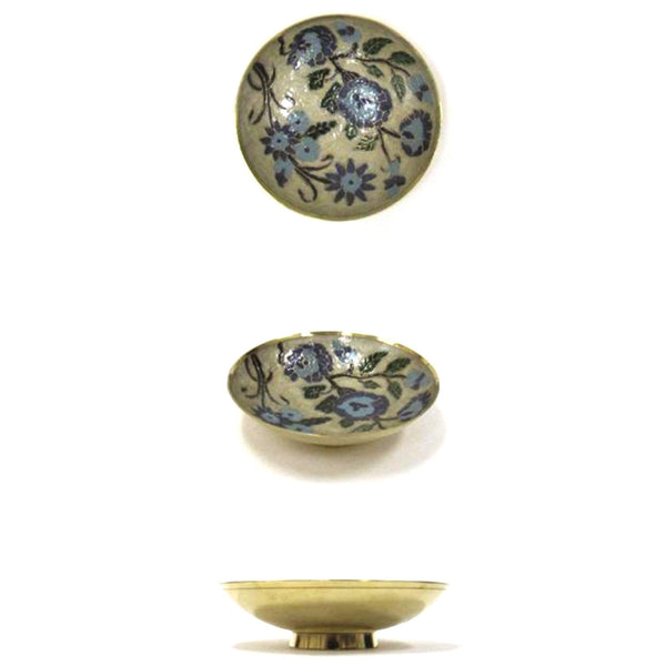 BR 25174 - Solid Brass Bowl, Enamel