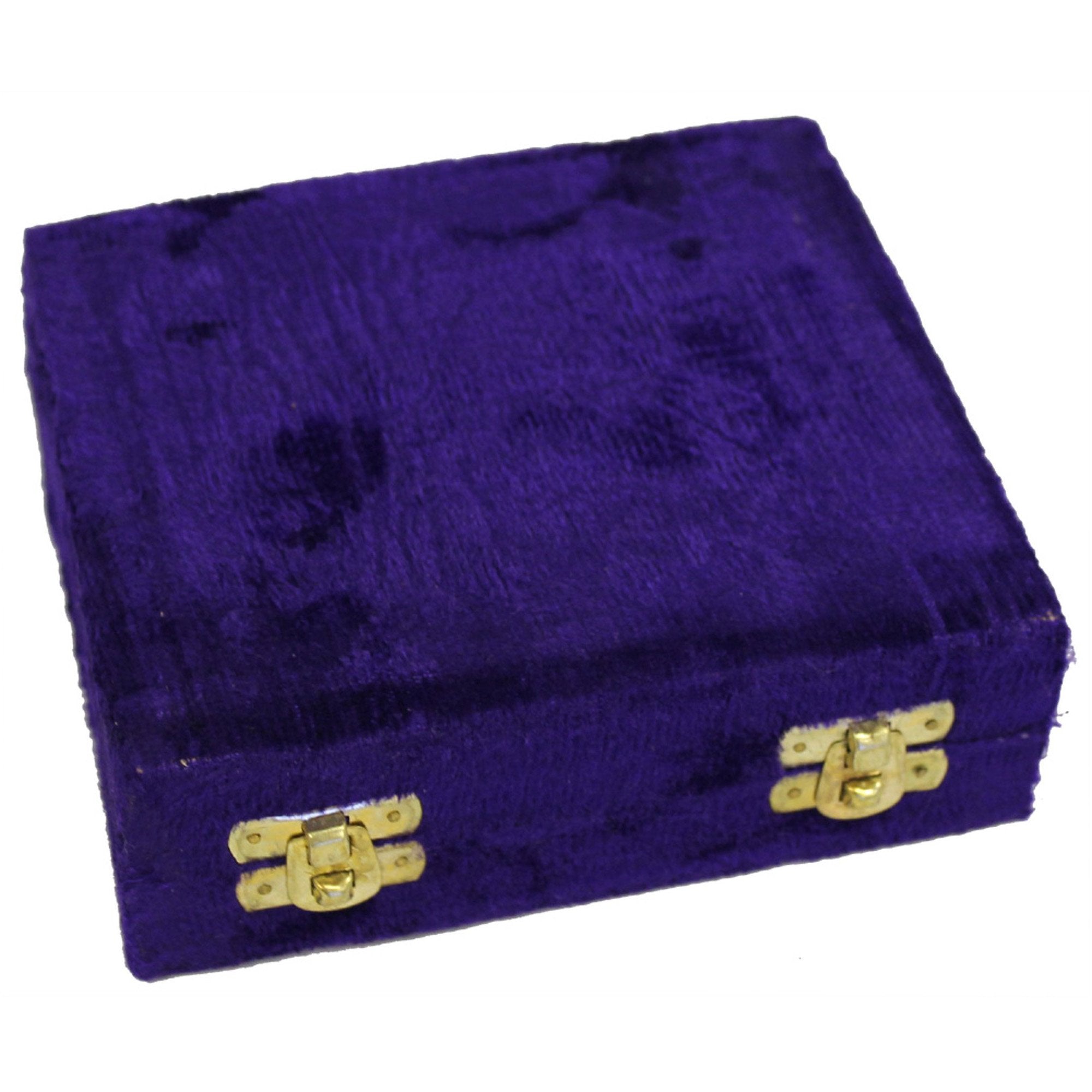 BR 2523 - Brass Mini Bottles in Velvet Box