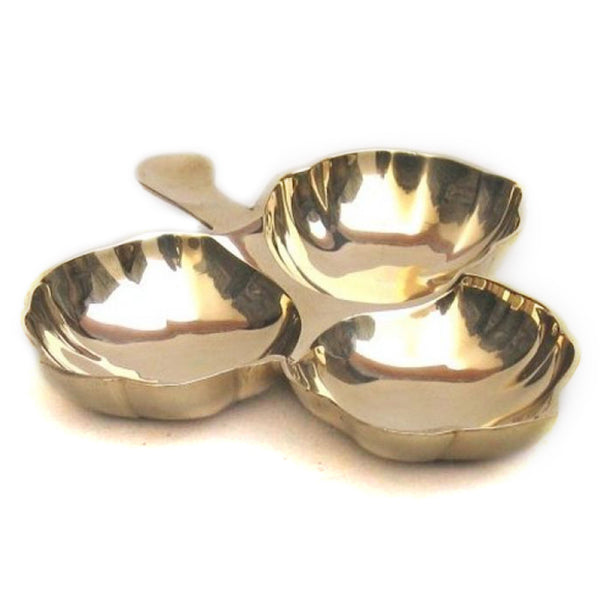 BR 2526 - Brass Fruit Bowl, Dish, TRIPLE SERVER