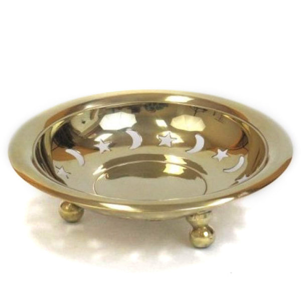 BR 2538 - Solid Brass Moon Star Dish