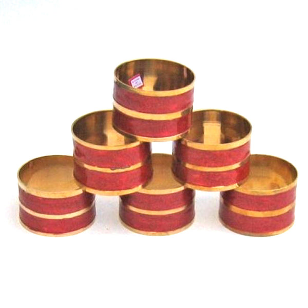 BR 27161 - Brass Napkin Ring Set