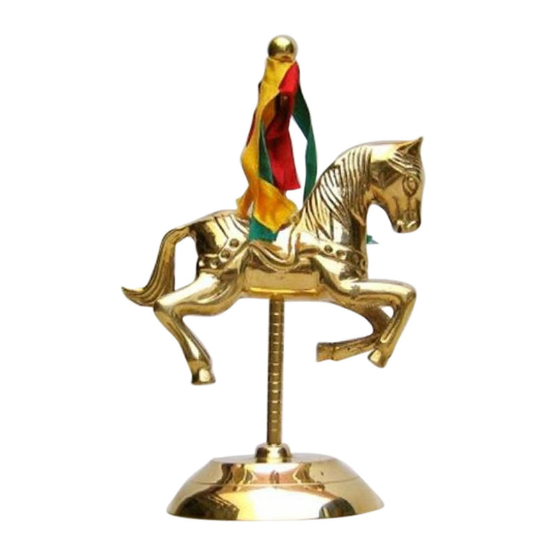 BR 28391 - Horse Carousel Solid Brass, C/BX