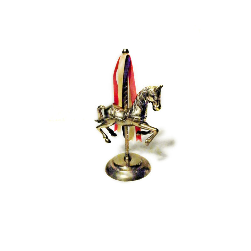 BR 28391 - Horse Carousel Solid Brass, C/BX