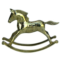 BR 2857 - Solid Brass Rocking Horse