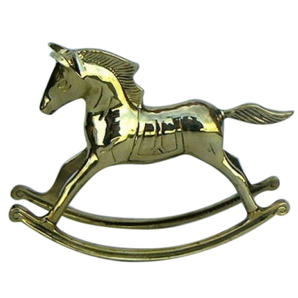 BR 2857 - Solid Brass Rocking Horse