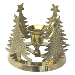 BR 3125 - Brass Christmas Trees Candle Holder