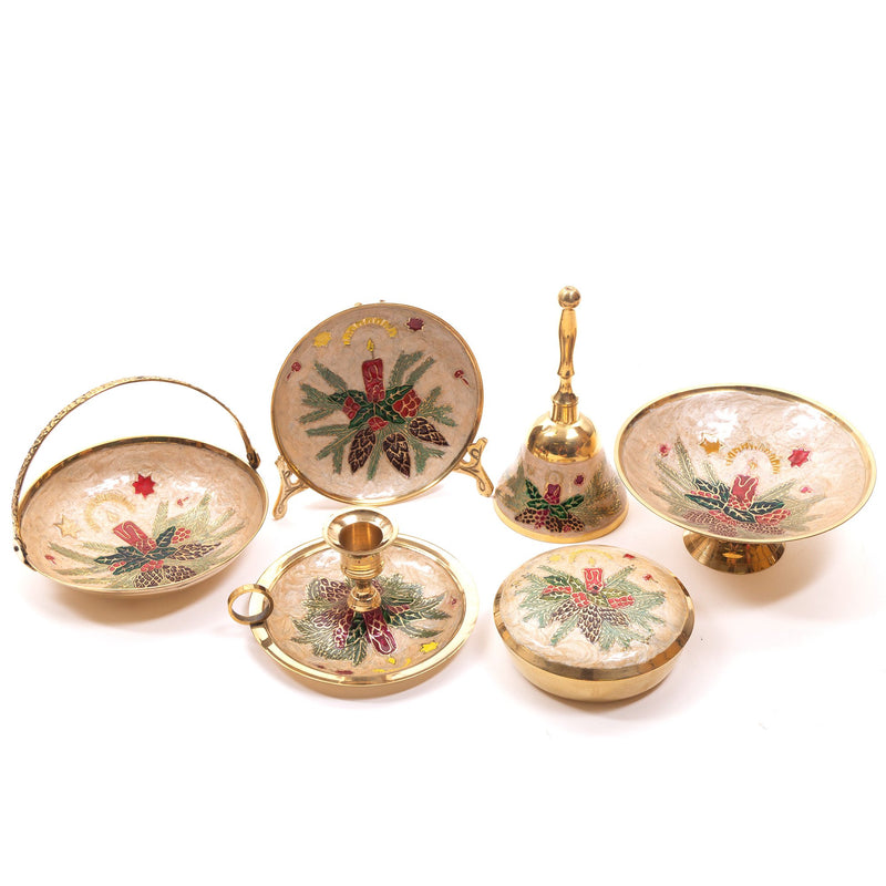 BR 31331 - Brass Christmas Assortment, Set of 6