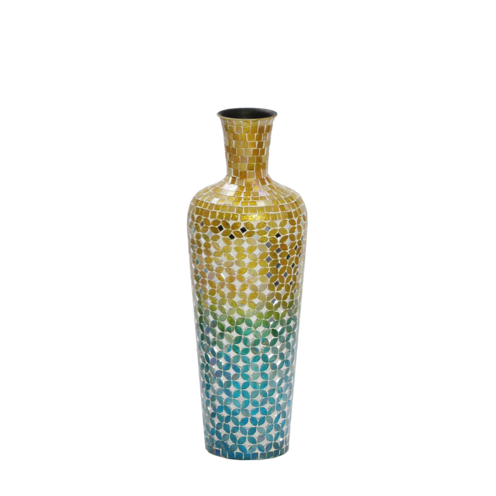 VA 31955 - Blue Ombre Mosaic Vase