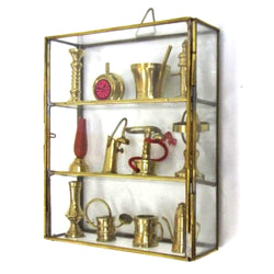 BR 40102 - Brass / Glass Miniature Showcase