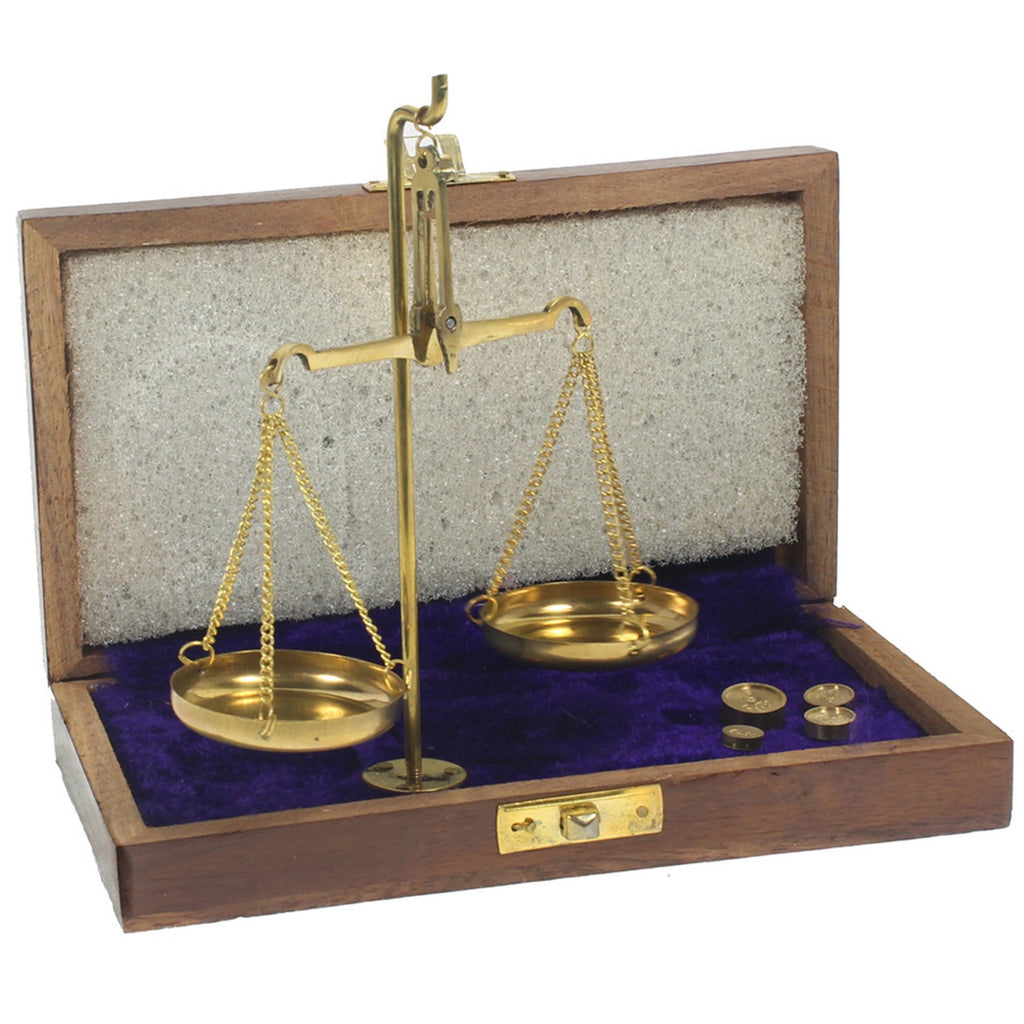 BR 4093A - Gold Scale Set, Wooden Box (10g)