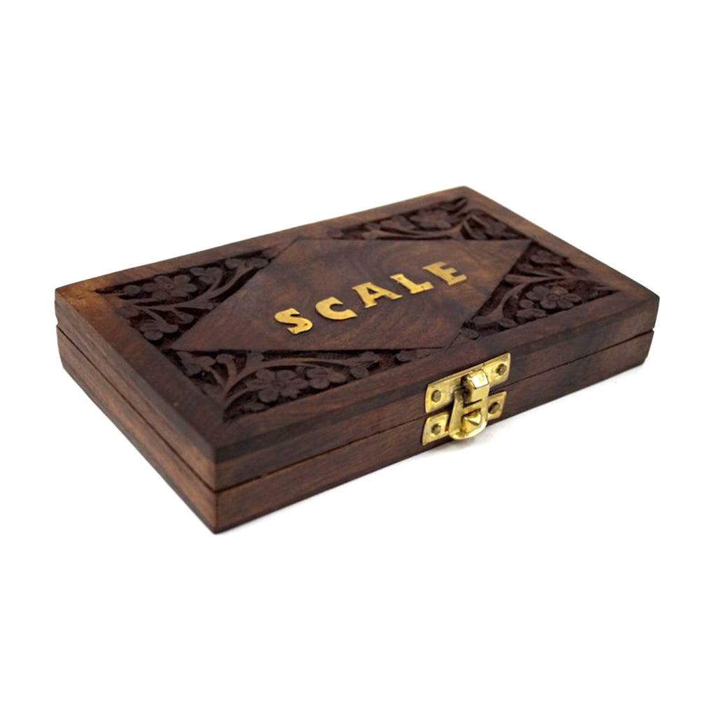 BR 4094B - Gold Scale, 10gm Wooden Box Velvet Line