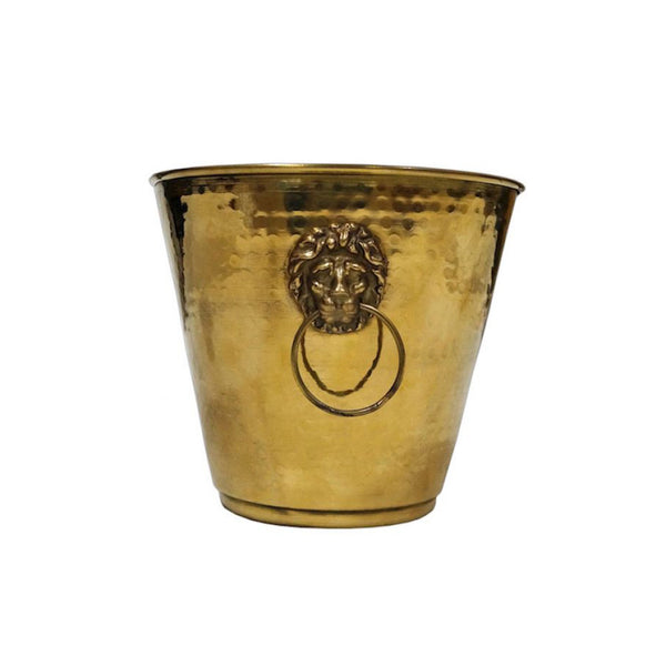 BR 4100L - Gold Champagne, Brass Lion Bucket