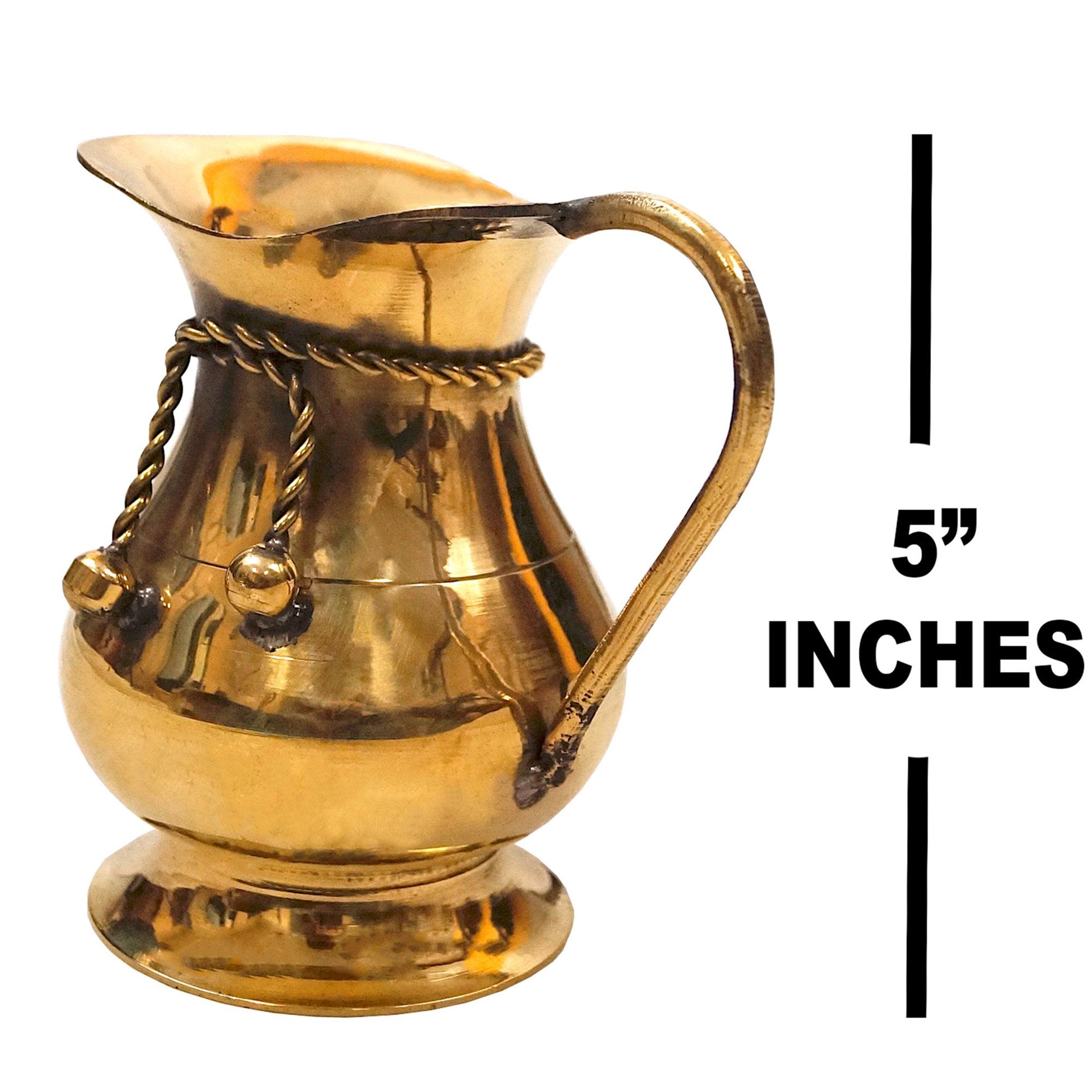 BR 40984 - Brass Jug with Rope, C/BX