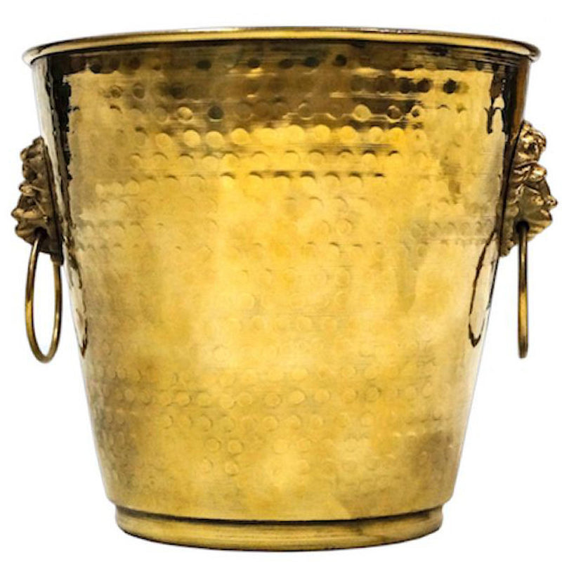 BR 4100L - Gold Champagne, Brass Lion Bucket