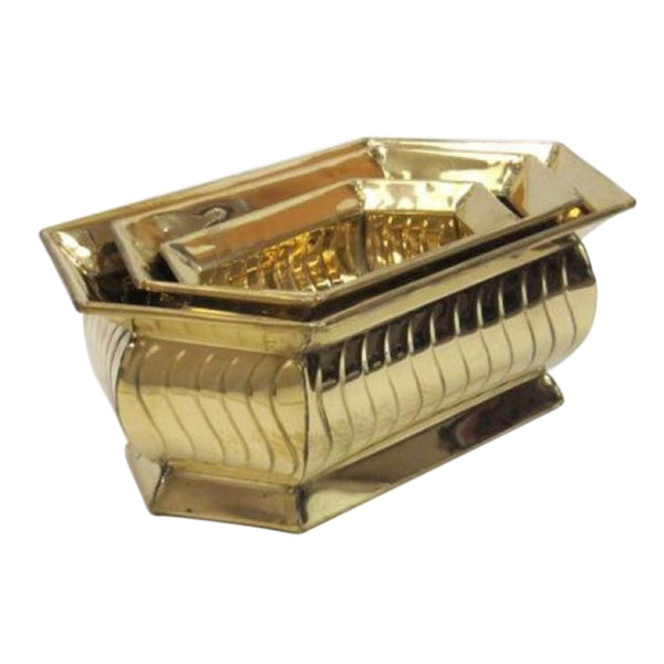 BR 4147 - Solid Brass Nested Planter Set/3