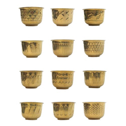 BR 4238 - Solid Brass Planters, Set/12, 8"