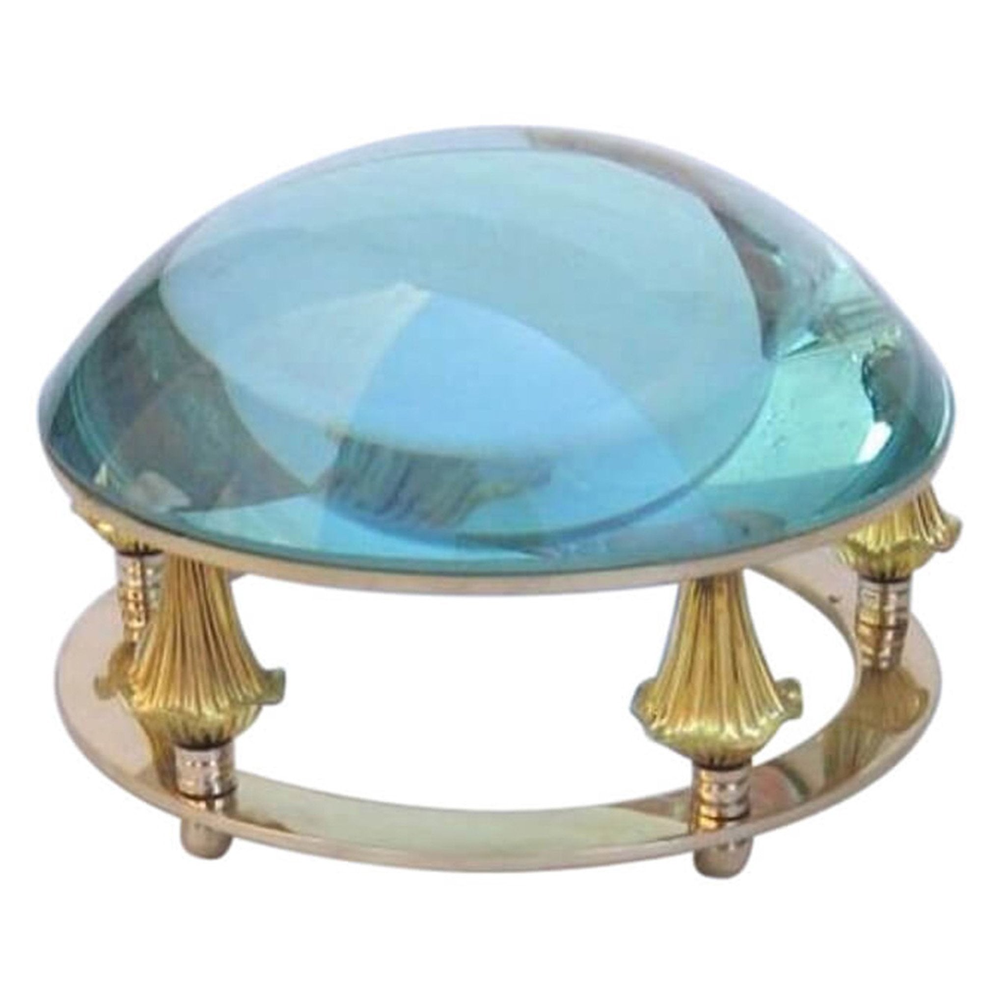 BR 4817D - Brass Desk Magnifier 4.125"W