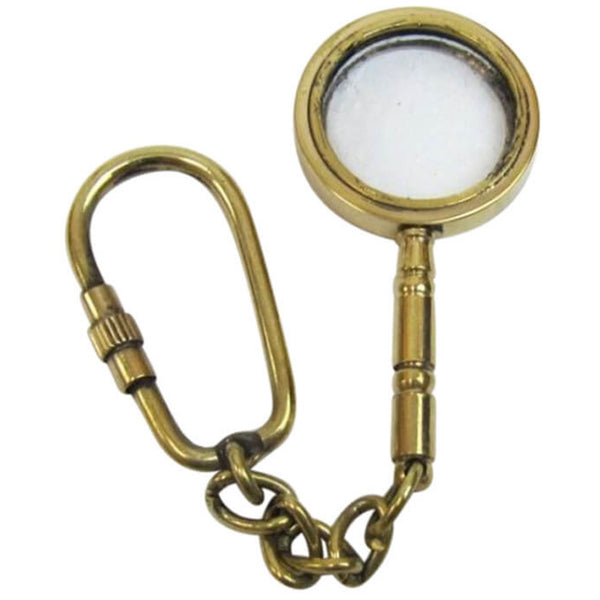 Brass Keychain Magnifying Glass