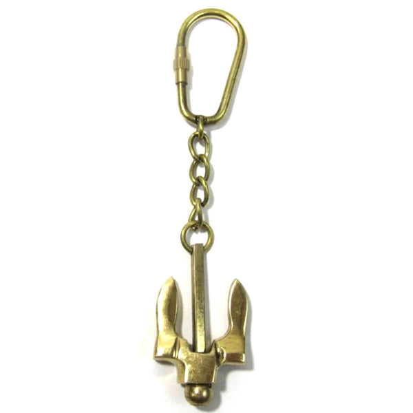 BR 48203F - Key Chain Folding Anchor Solid Brass