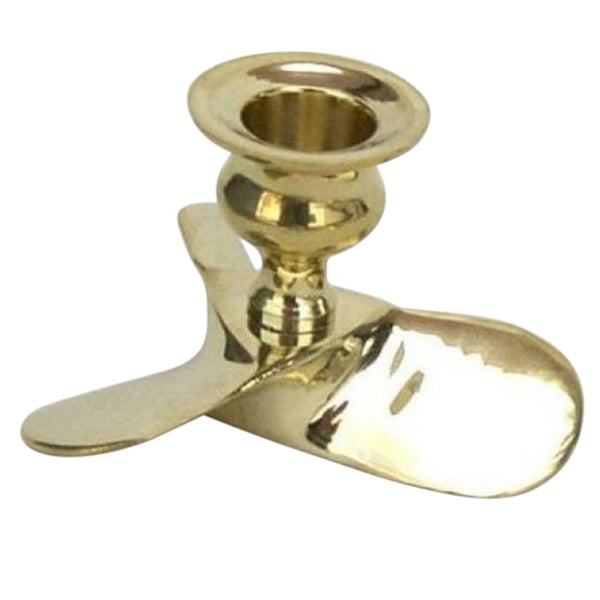 BR 48221 - Brass Candle Holder, Propeller 3"