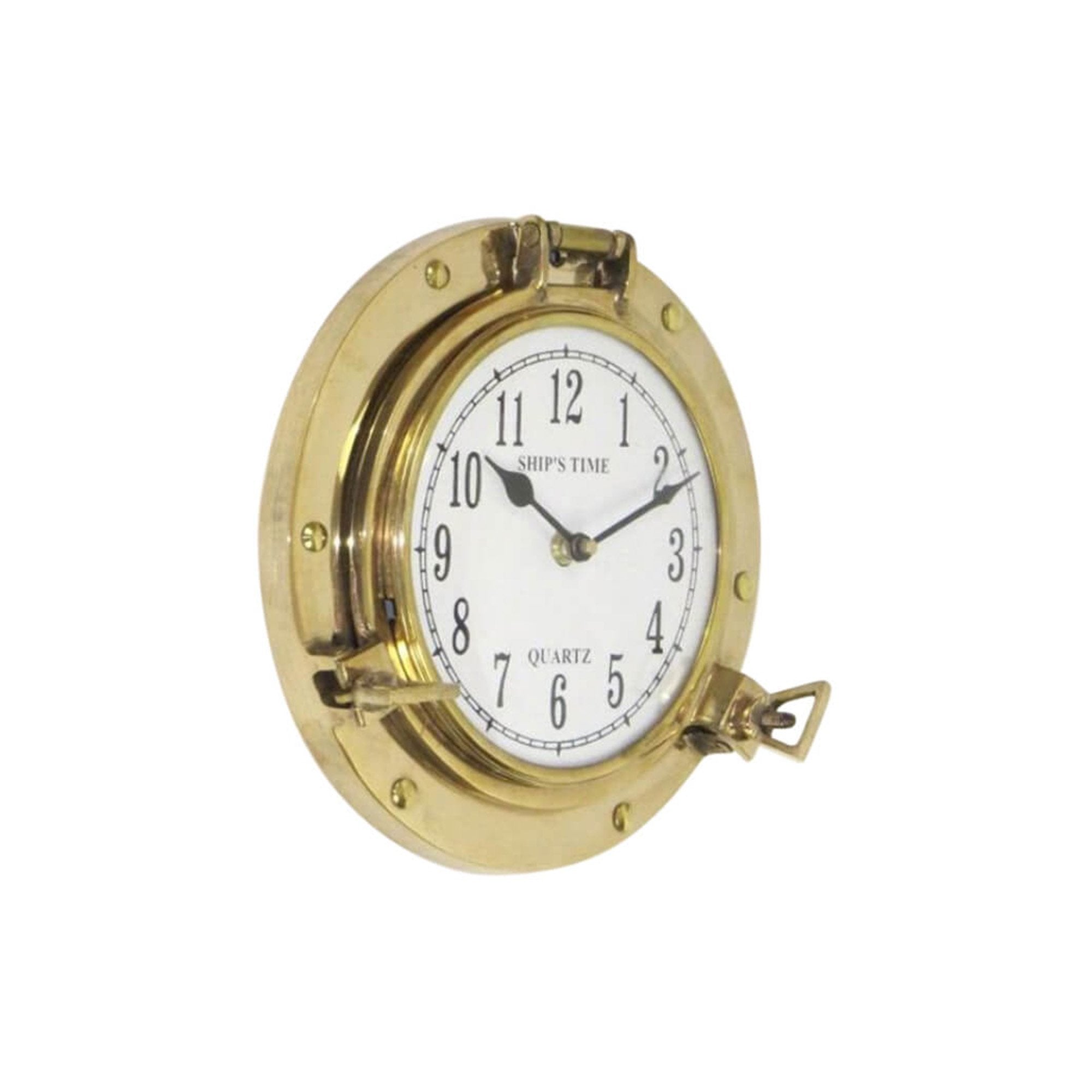 BR 48271 - Brass Porthole Clock (7083), 8.5"