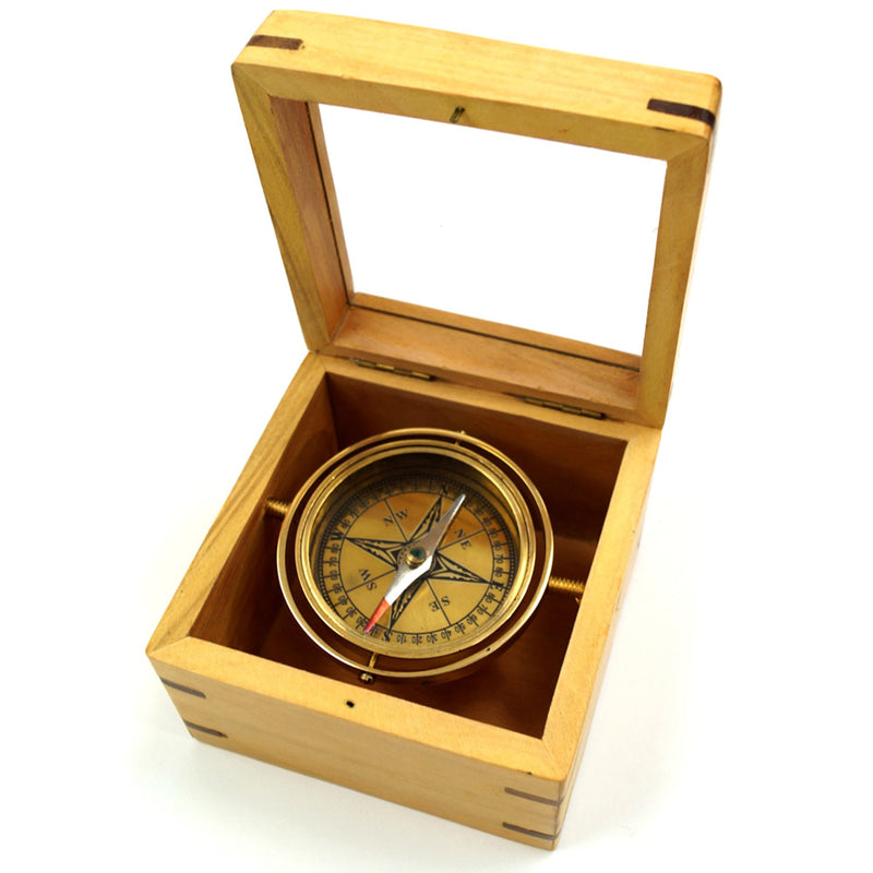BR 48406A - Master Gimbal Compass with Wooden Box