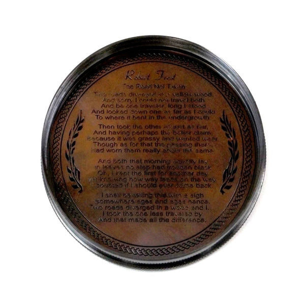 BR 48431 - Brass Survey Compass 3" - Poem