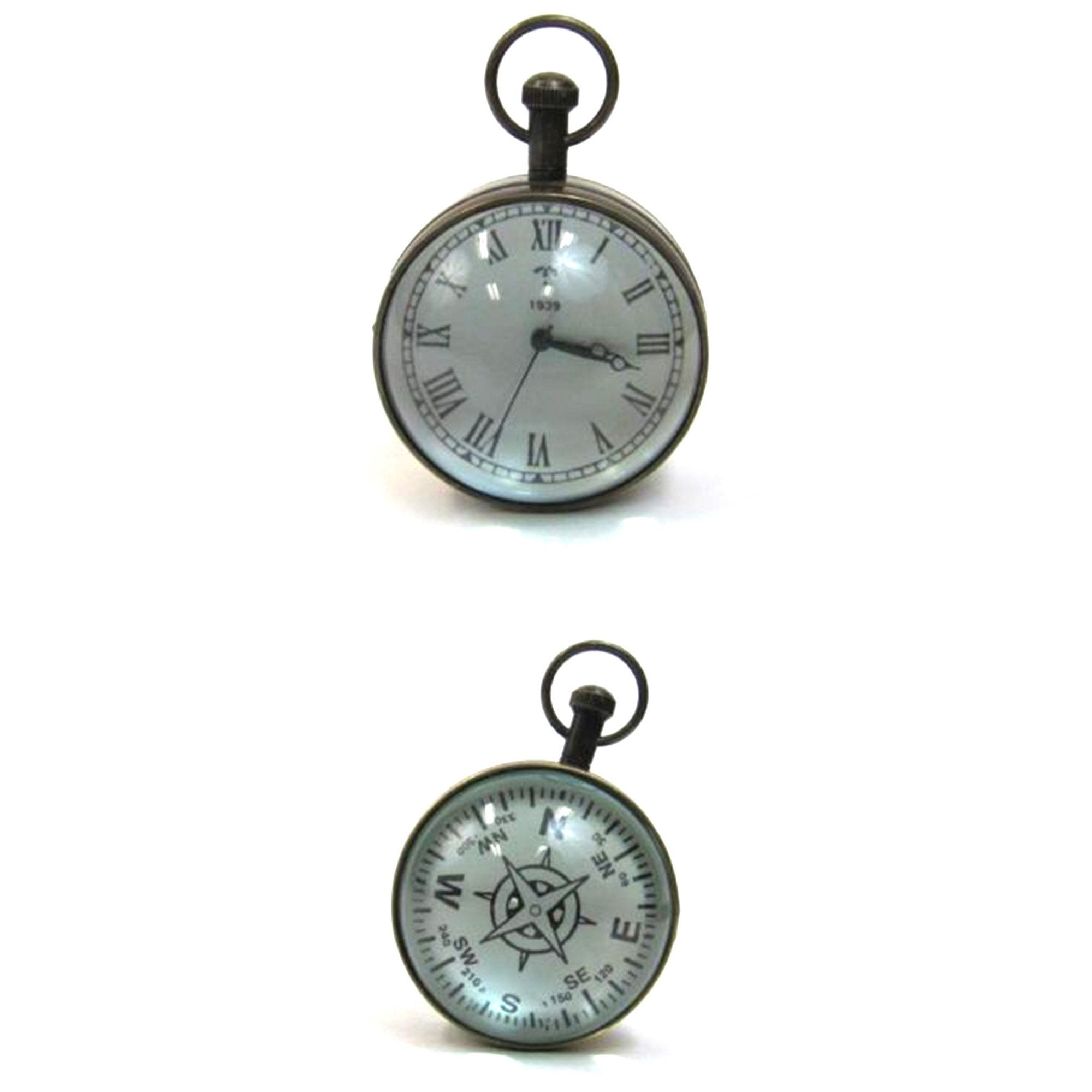 BR 48443A - Paper Weight Watch Round Glass