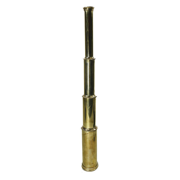 BR 48521L - Polished Brass Pirate Telescope with Pouch