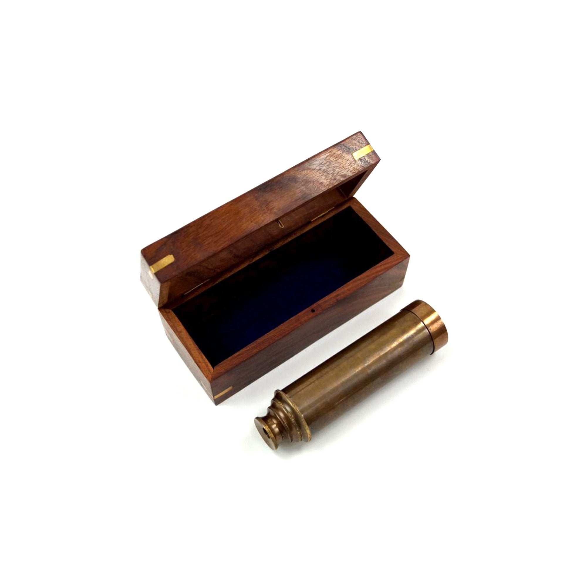 BR 48528B - Captain's Pull-out Antique Telescope w/ Box