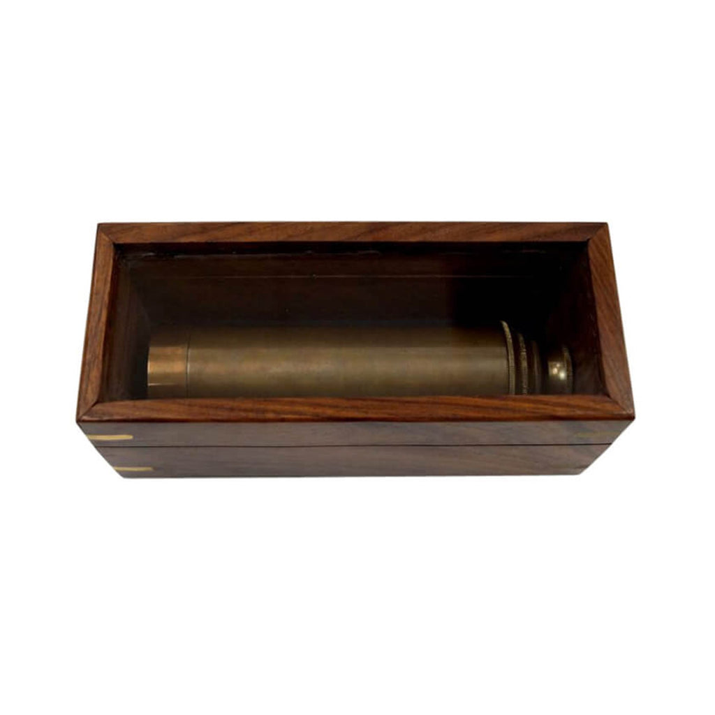 BR 48528B - Captain's Pull-out Antique Telescope w/ Box
