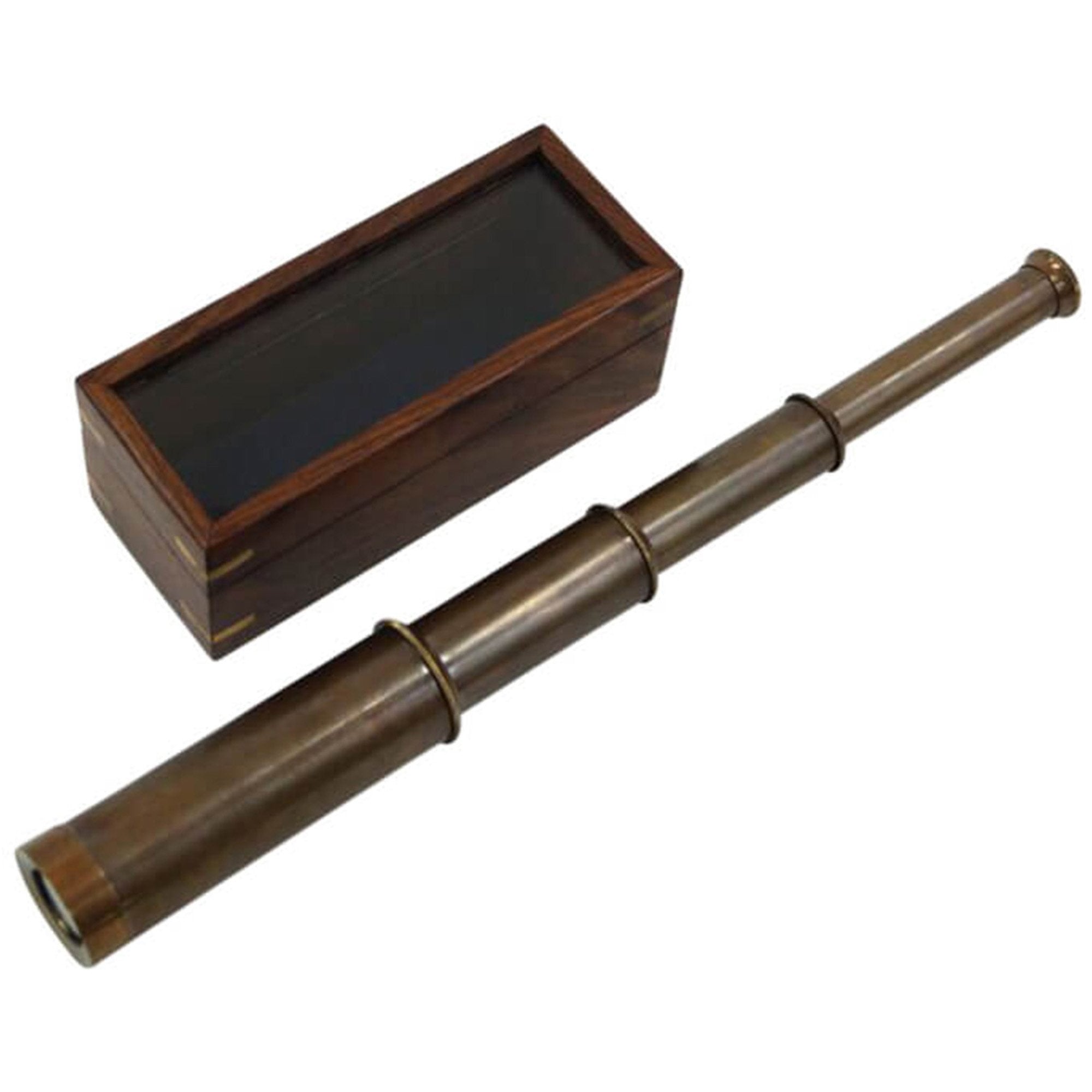 BR 48528B - Captain's Pull-out Antique Telescope w/ Box