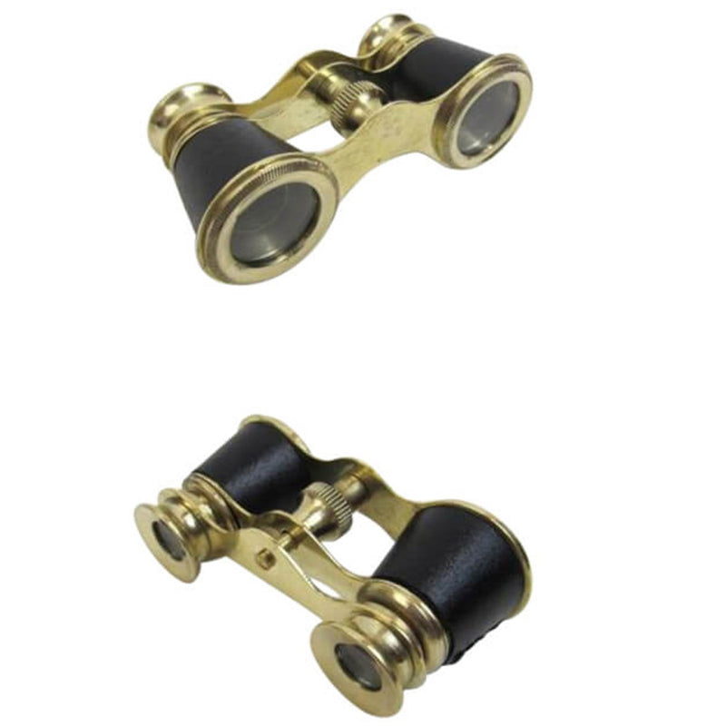 BR 48531C - Brass Opera Binoculars Faux Leather Bound