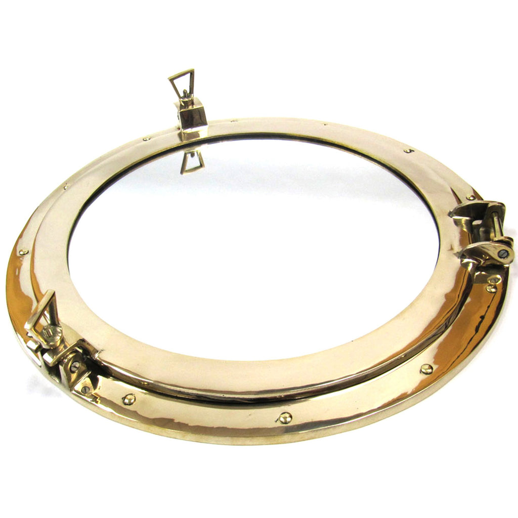 BR 48610 - Brass Porthole Mirror, 20"