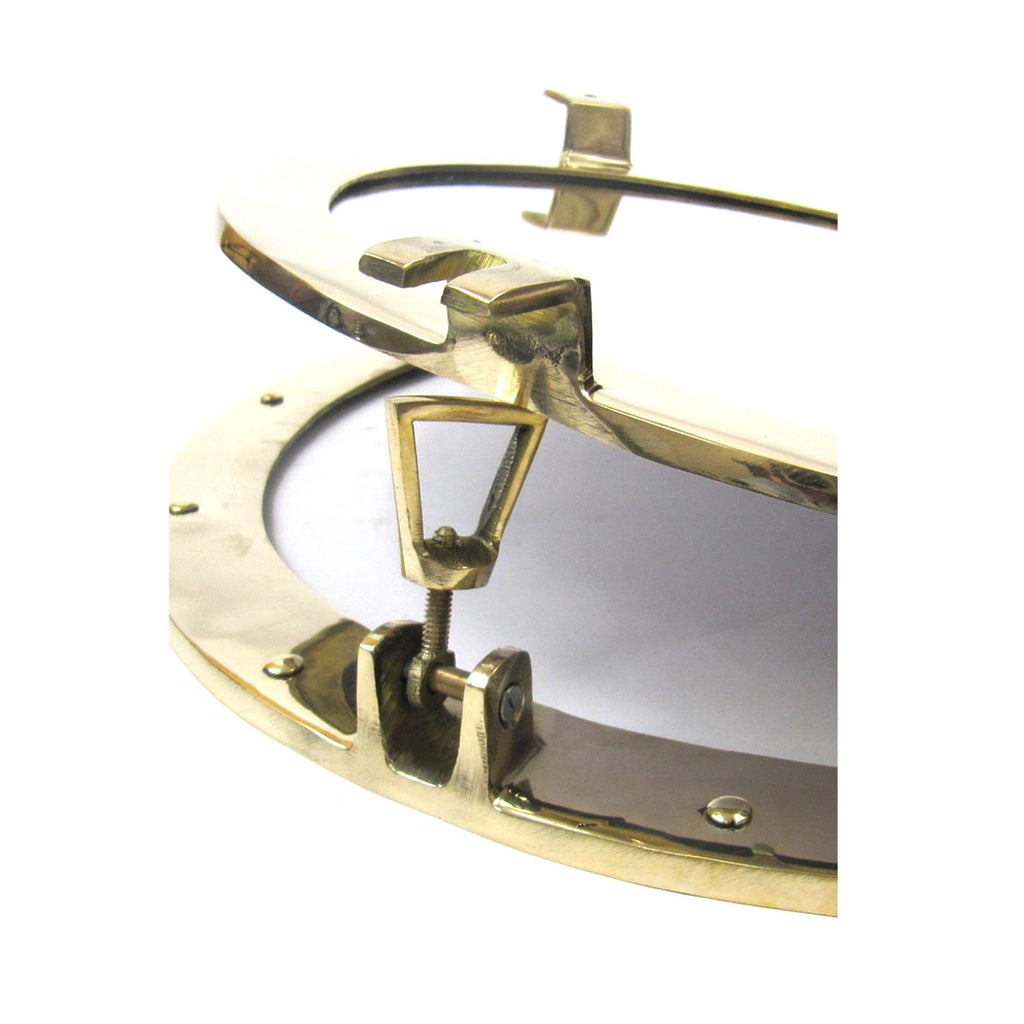 BR 48610 - Brass Porthole Mirror, 20"