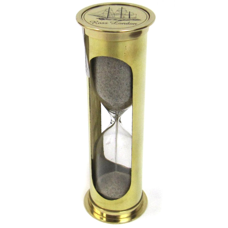 BR 4864B - Brass Sand Timer Hourglass. Approx. 5min