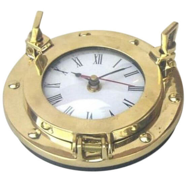 BR 4871 - Brass Porthole Clock, 6.25"