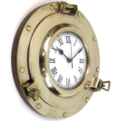 BR 4872 - Porthole Clock Brass, 11"