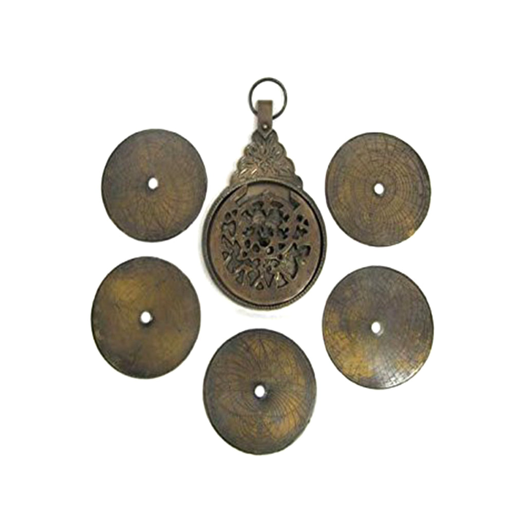 BR 48820B - Astrolabe - Arabic - Solid Brass 10"