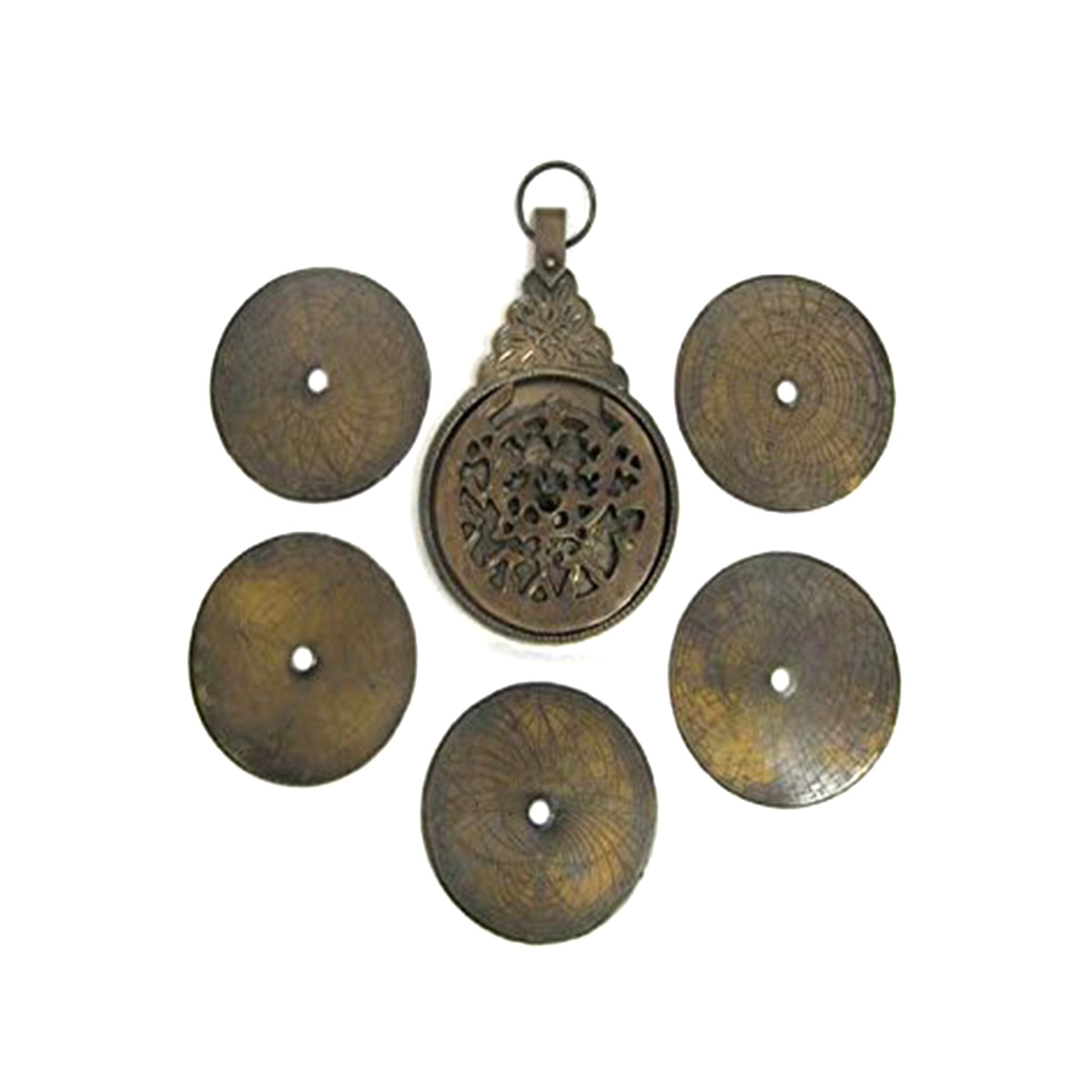 BR 48820B - Astrolabe - Arabic - Solid Brass 10"