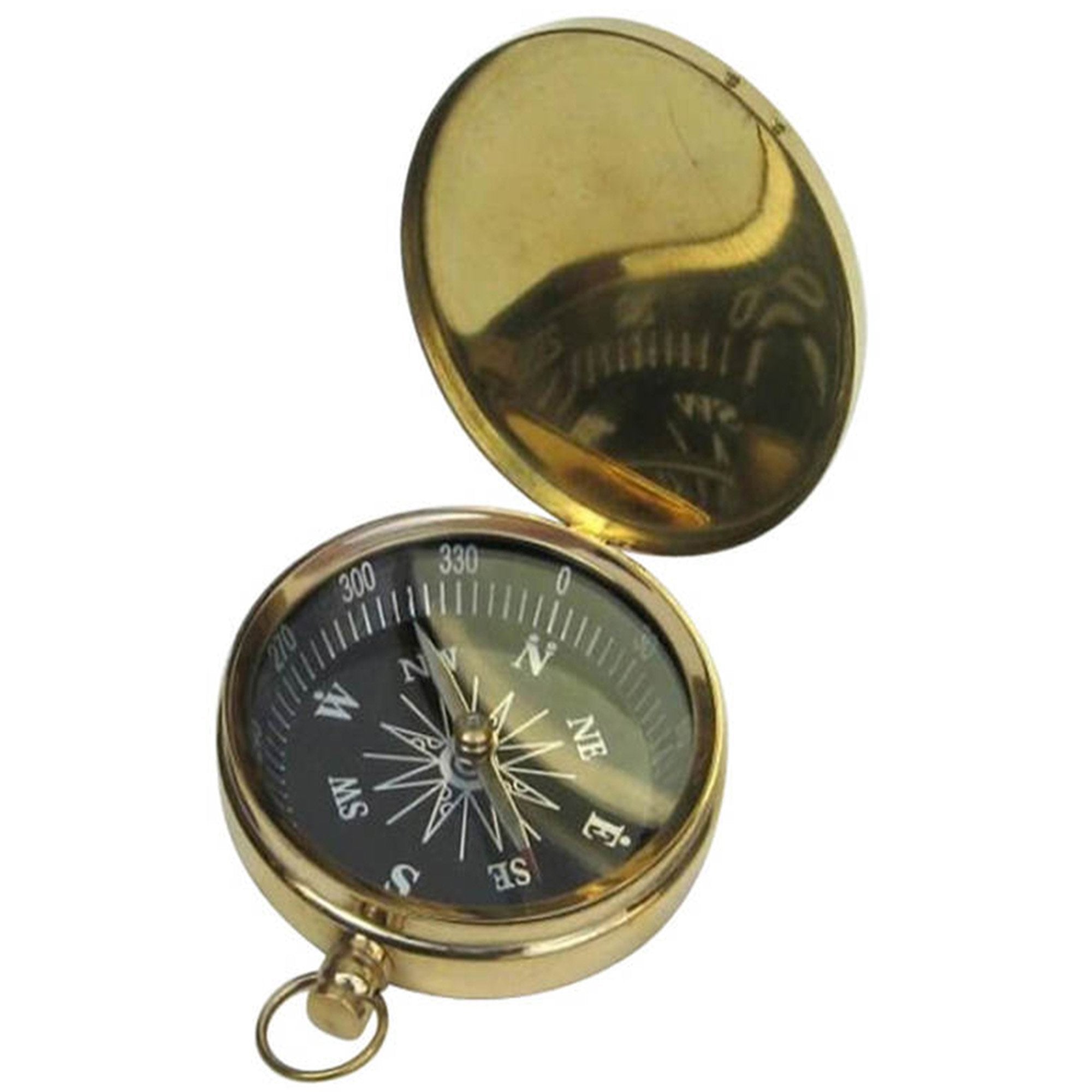 BR 48851E - Pocket Flat Compass, 3" W/ Lid