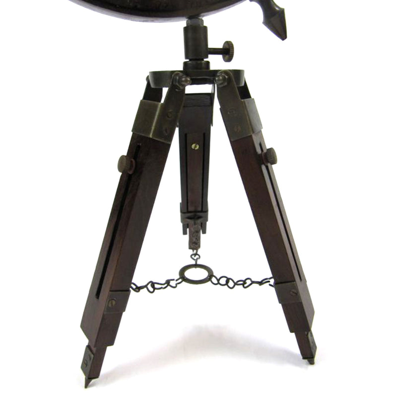 BR 4886 - Brass Vintage Globe w/ Tripod