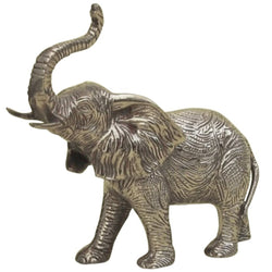 BR 60721 - Brass African Hairy Elephant Statue