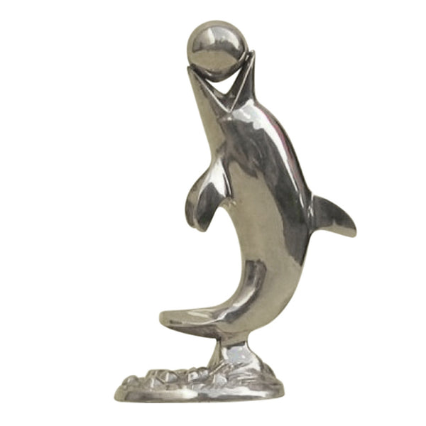 BR 6128 - Brass Dolphin With Ball