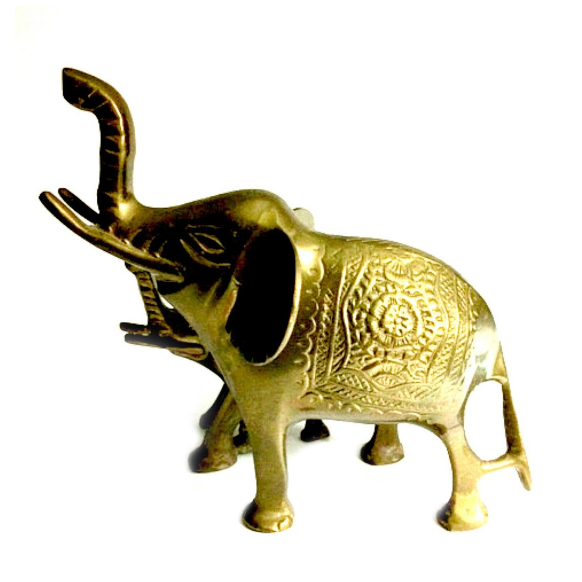 BR 6349 - Brass Elephant & Baby