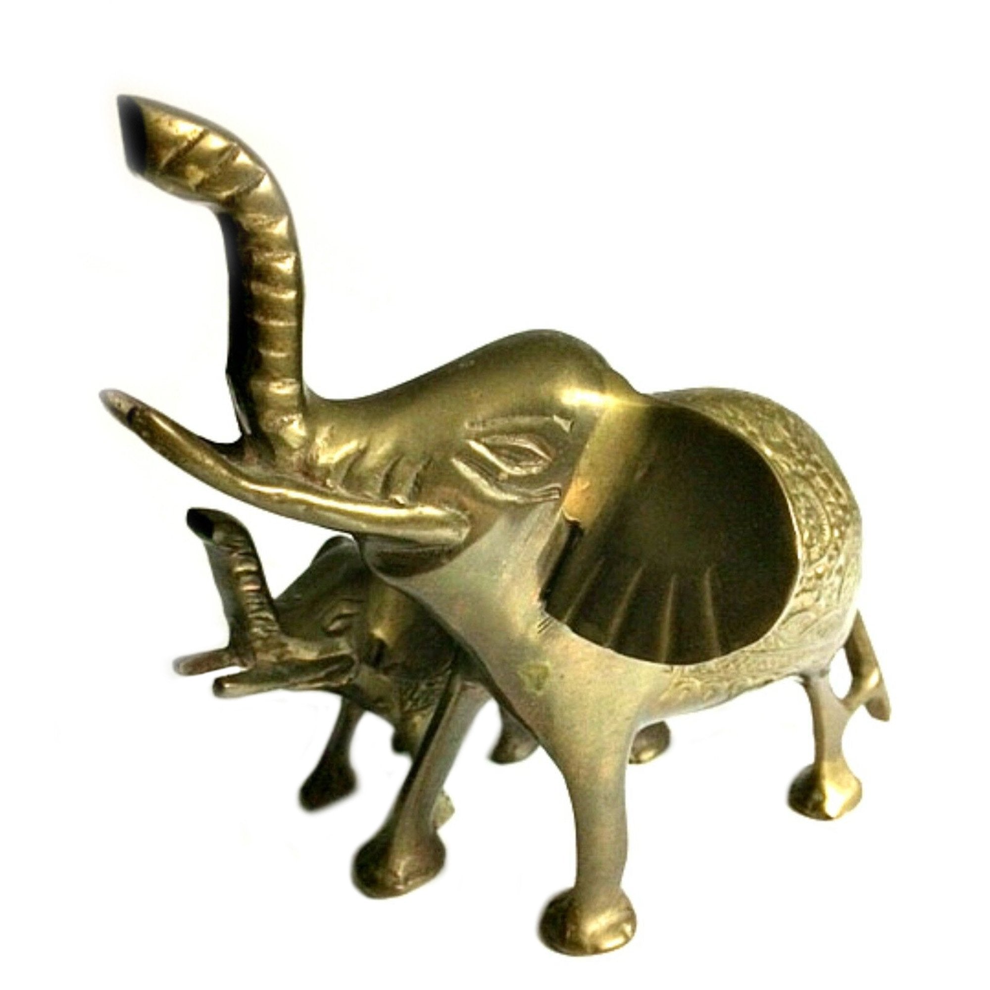 BR 6349 - Brass Elephant & Baby