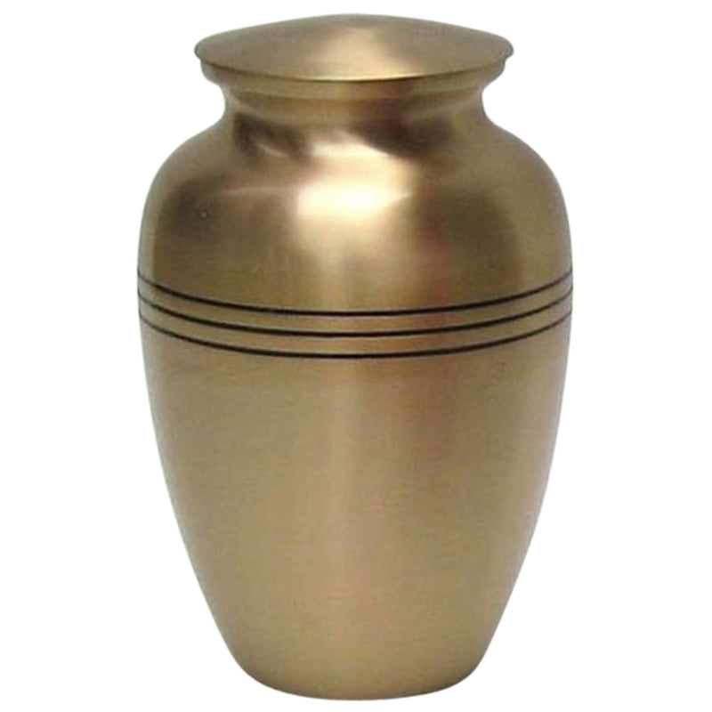 BR 6761 - Three Bands Brass Urn