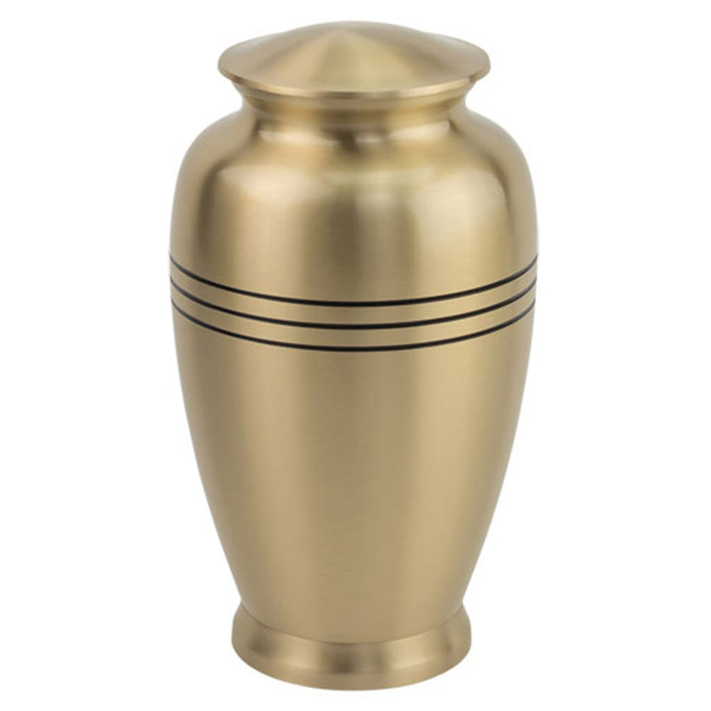 BR 6761 - Three Bands Brass Urn