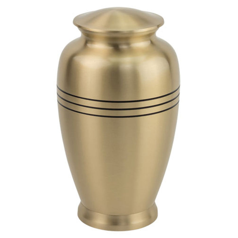 BR 6761 - Three Bands Brass Urn