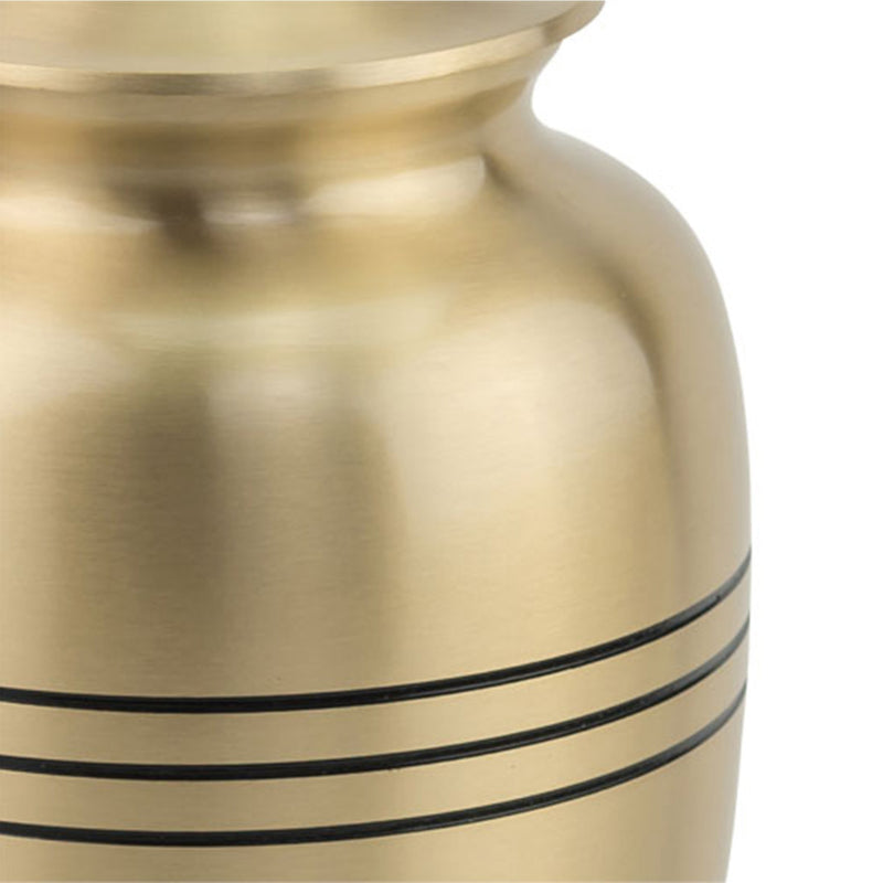 BR 6761 - Three Bands Brass Urn